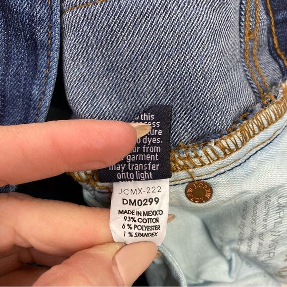 J. Crew Women's Toothpick Jeans Size 27 Blue Medium Low Rise Casual - Picture 9 of 11